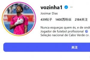 这就是世界杯!沃齐尼亚粉丝数4天从5万涨至1400万,即将超诺伊尔