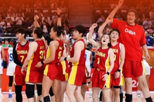 中国篮球之队官方晒赢球海报:旗开得胜!女篮取得亚运开门红